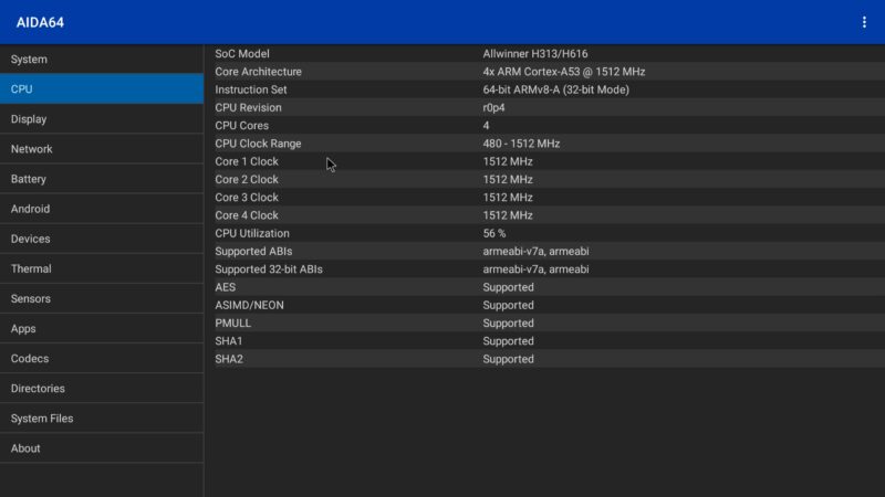 SuperBox S7 Ultra CPU info SuperBox S7 Ultra CPU info