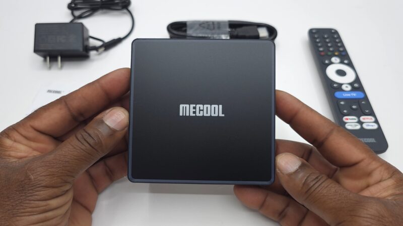 Mecool MEon1 TV box top view Mecool MEon1 TV box top view