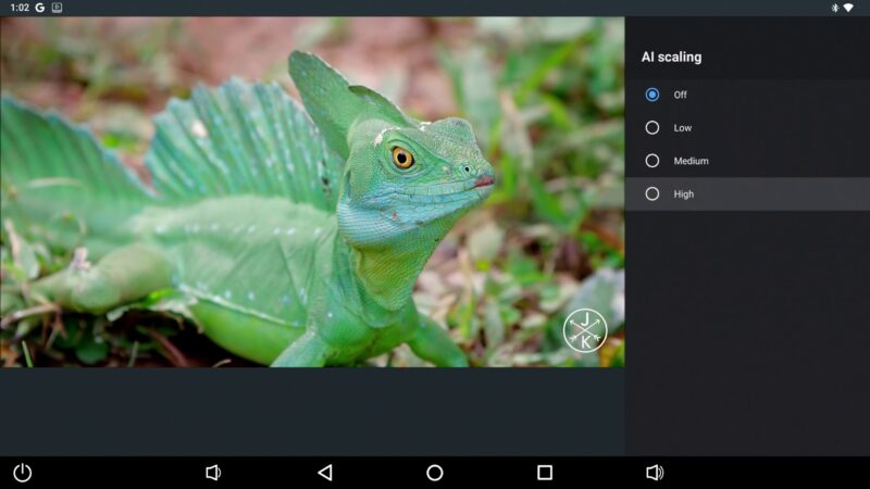 Ugoos SK4 Pro AI upscaling