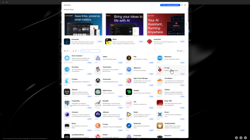 ZimaOS app store ZimaOS app store