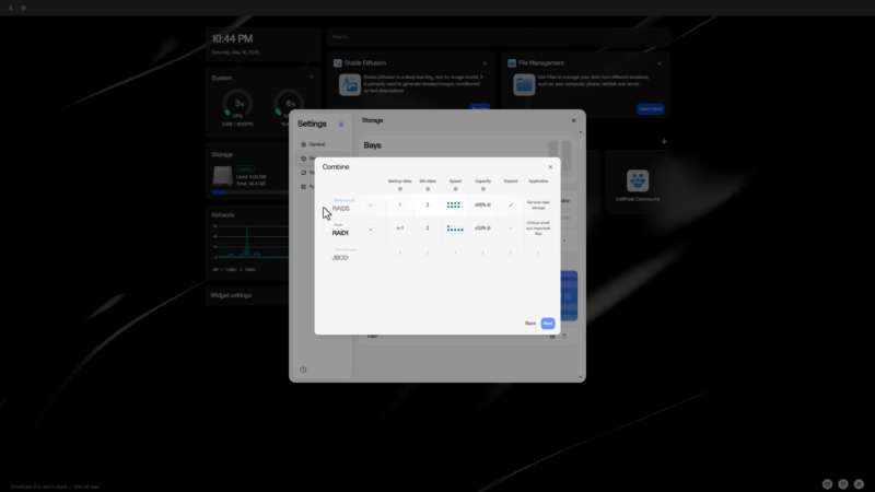 ZimaOS raid configuration ZimaOS raid configuration