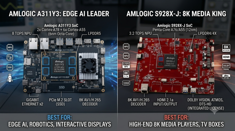 Amlogic A311Y3 vs S928X J Amlogic A311Y3 vs S928X J