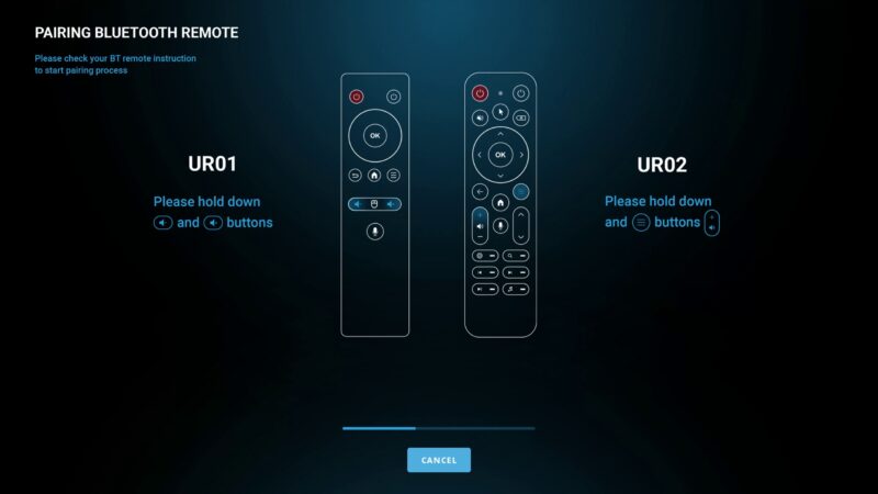 Ugoos X5M Pro Bluetooth remote pairing