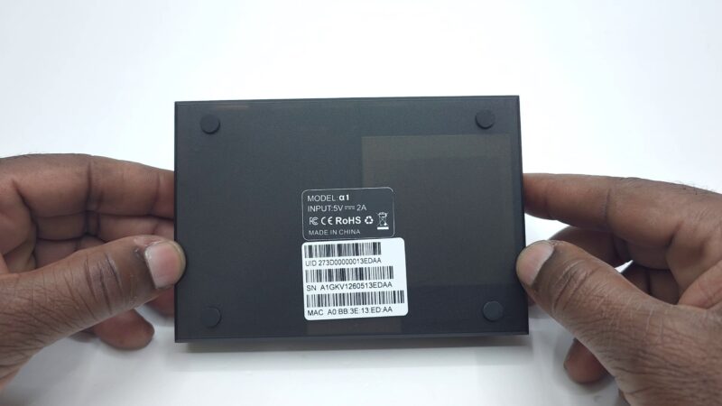 vSeeBox a1 Bottom Panel