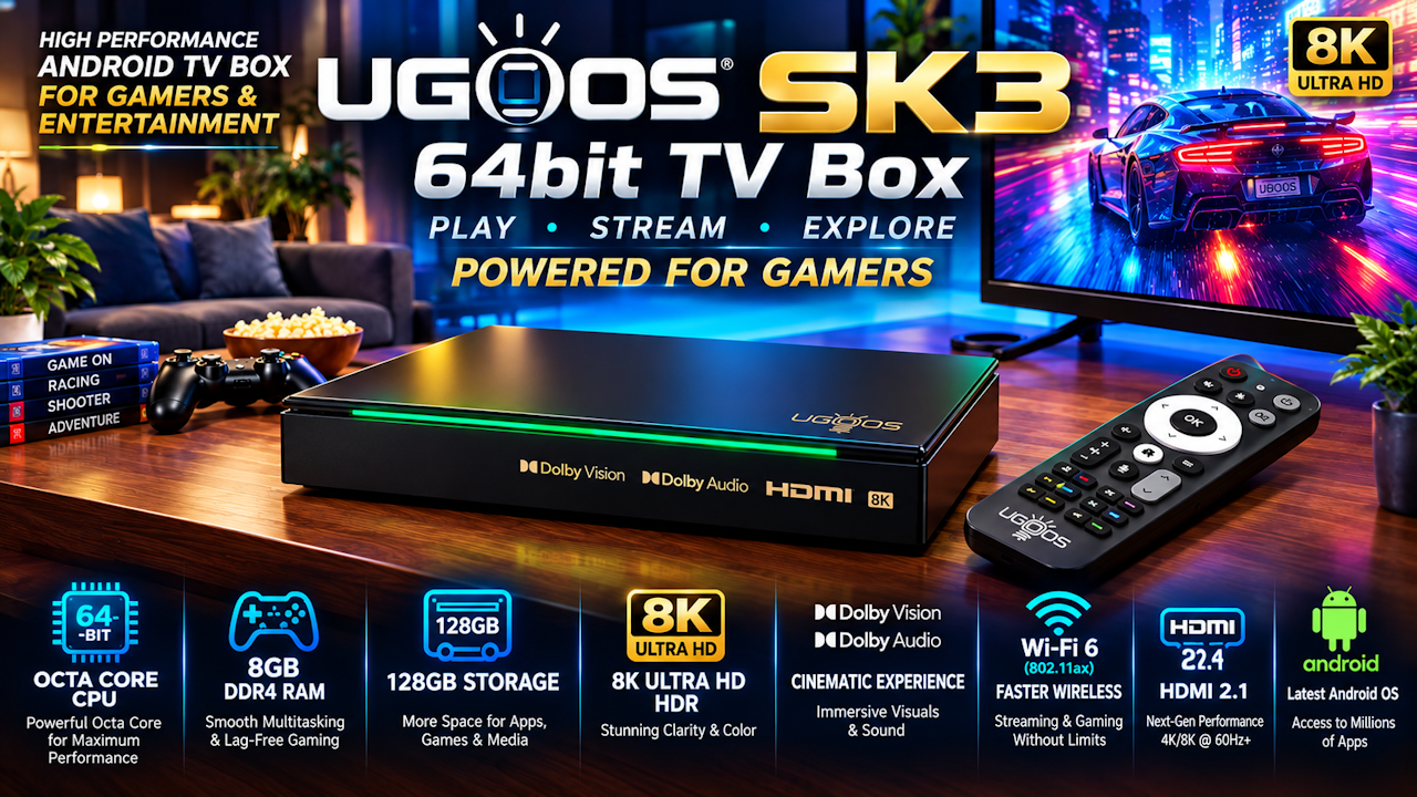 UGOOS SK3 Ultimate Gaming TV Box