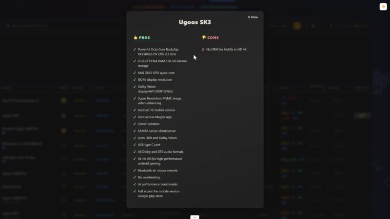 Ugoos SK3 Pros And Cons Ugoos SK3 Pros And Cons
